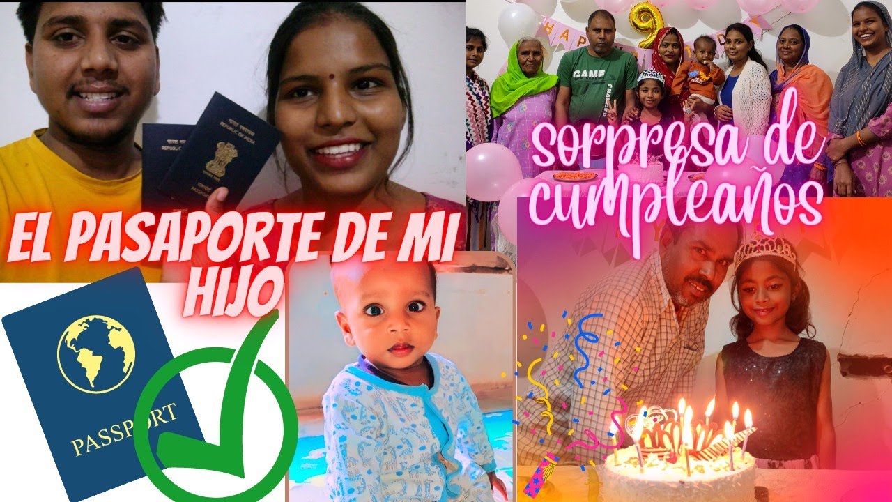(👍el pasaporte de mi hijo aprobado) ~🥳UNA FIESTA DE CUMPLEAÑOS SORPRESA PARA MI CUÑADA Y MI SUEGRO🥰