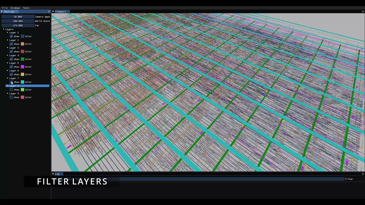 IC Layout Metal Layers Visualization Demo