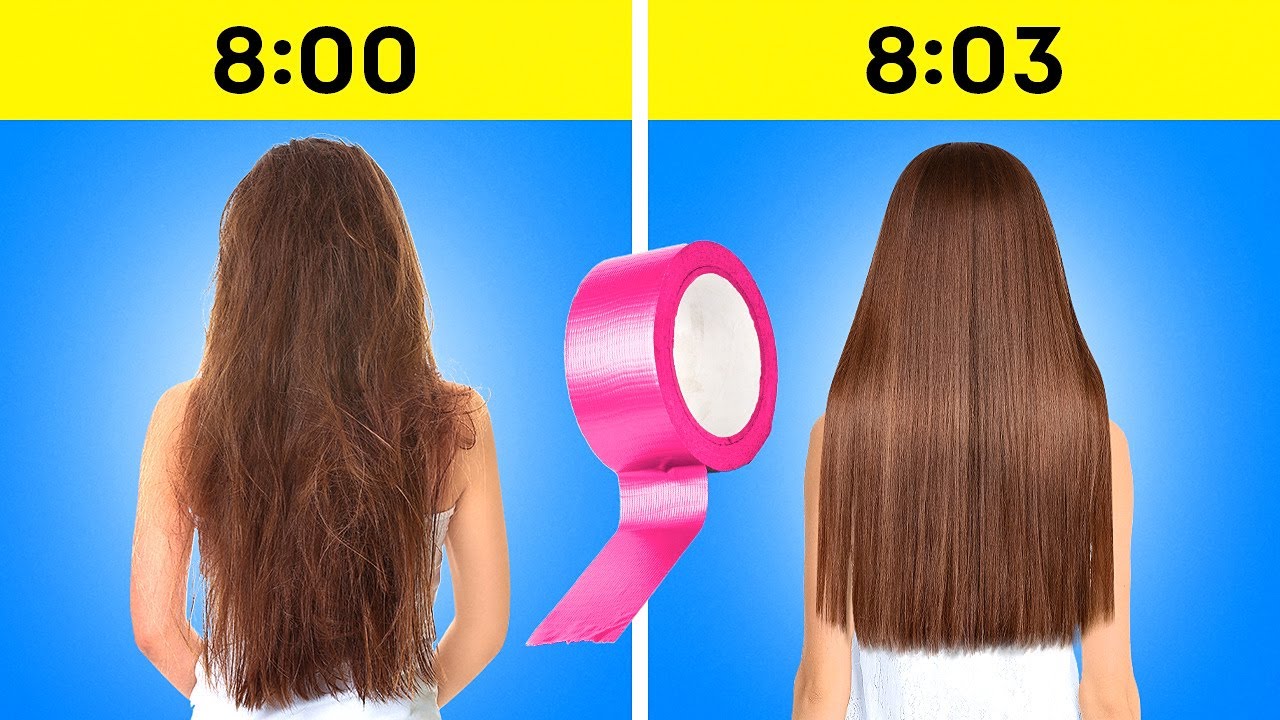 TRUCOS BRILLANTES PARA RESOLVER PROBLEMAS DE CHICAS || Belleza, cabello, uñas largas