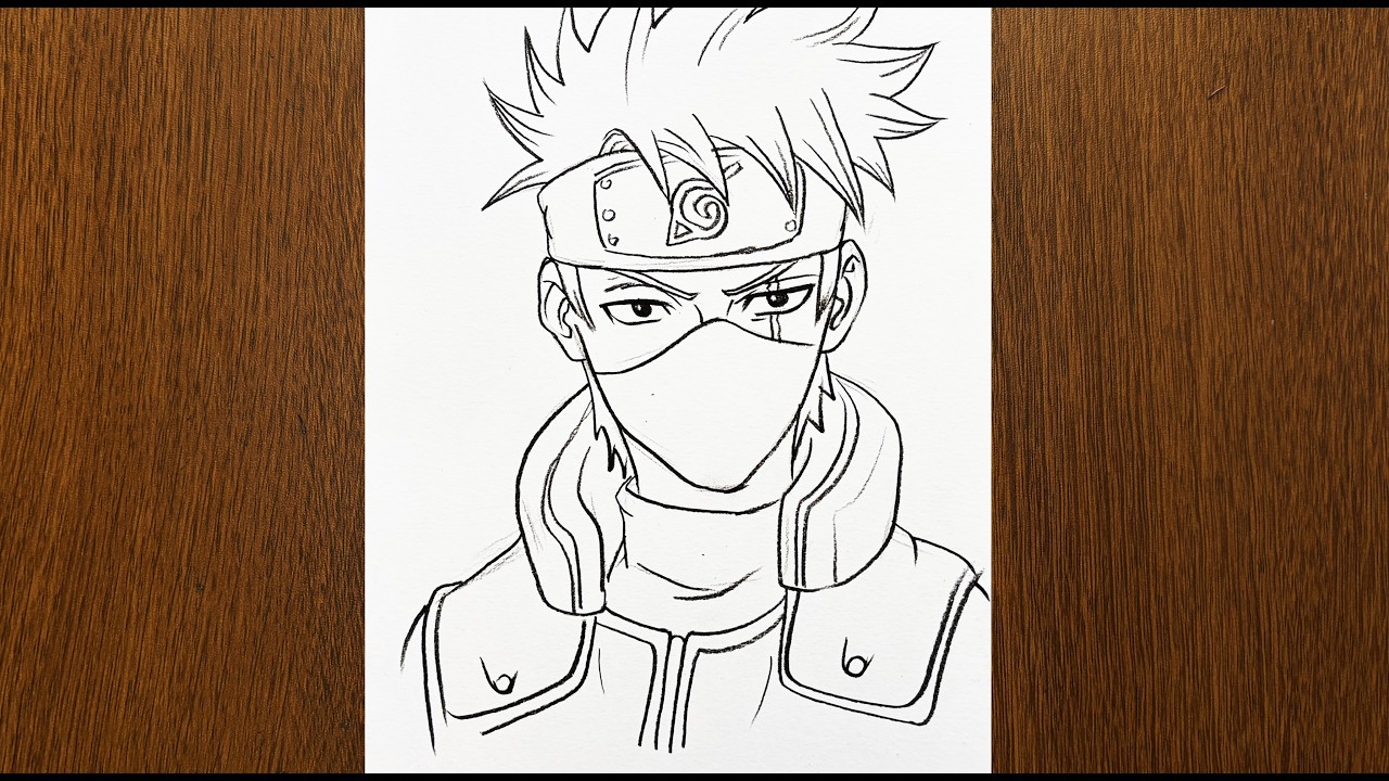 Easy Anime Drawing || How to Draw Kakashi step-by-step || Easy Drawing Tutorial for Beginners