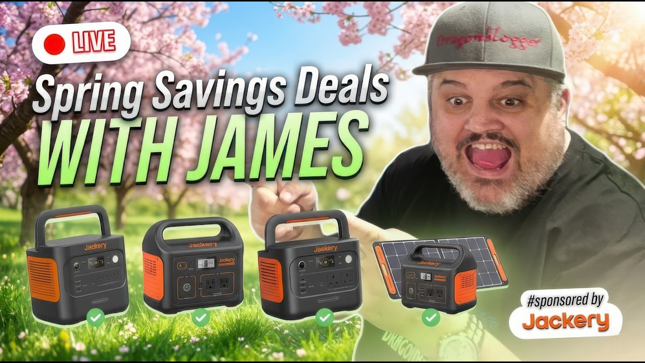 Jackery Power Station Spring Deals with James