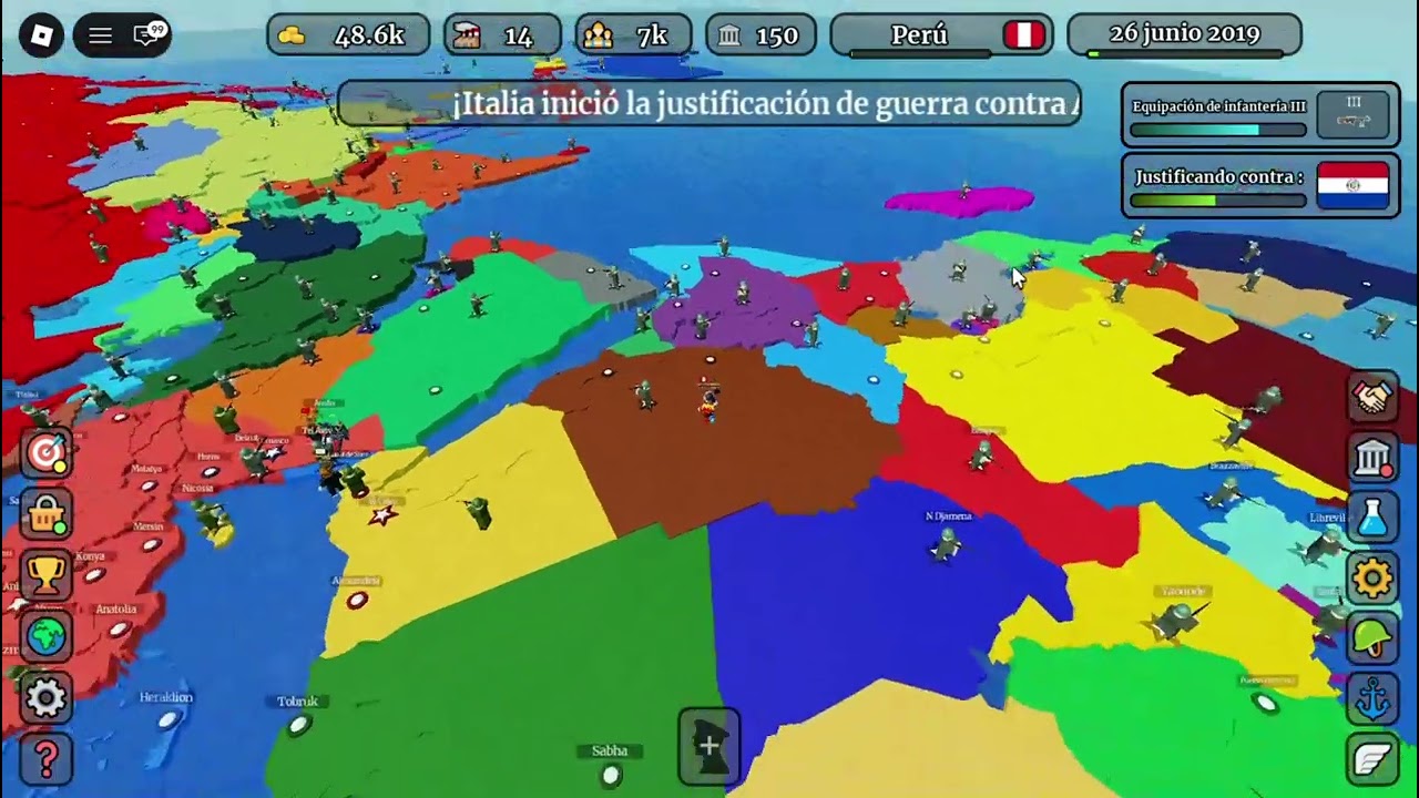jugando roblox,conquista el mundo.