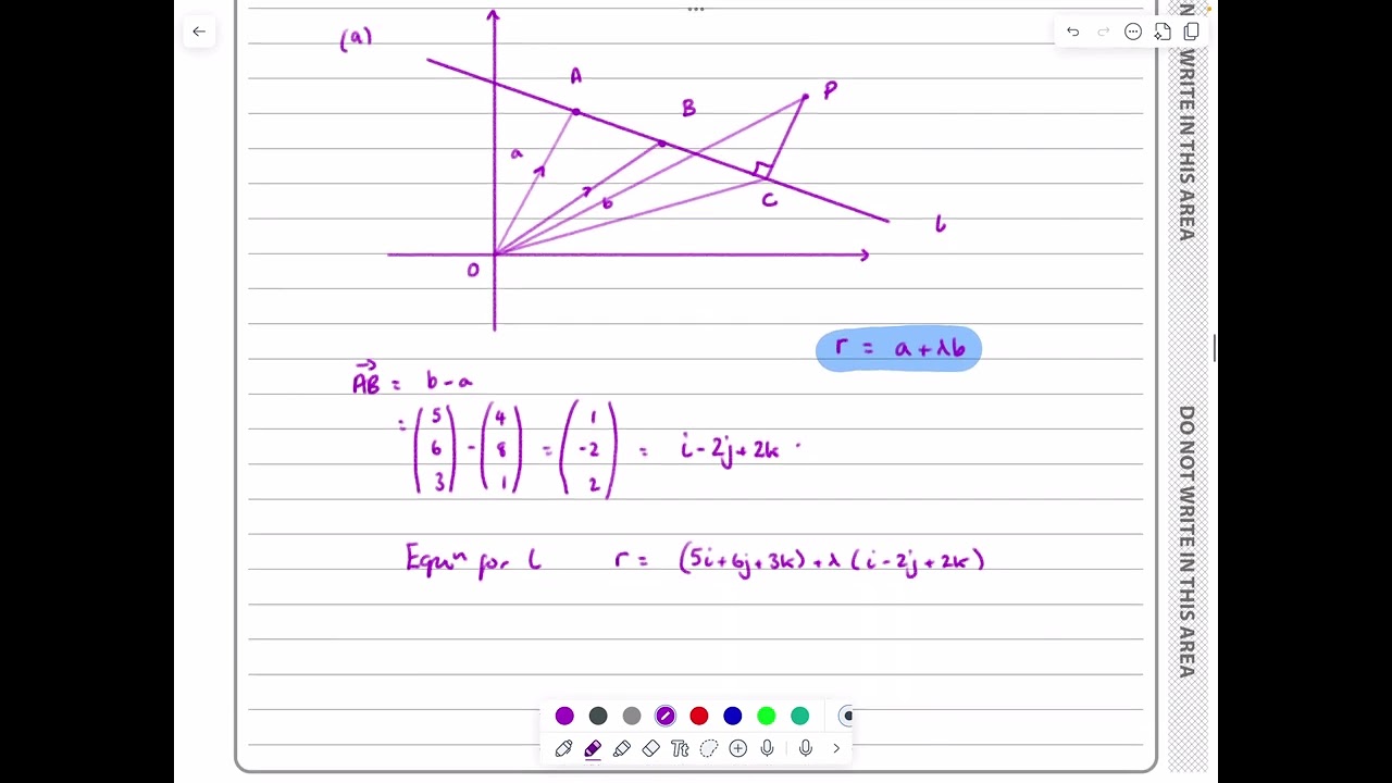 IAL, Edexcel, June 2023, P4, Q4, Vectors in 3D, Vector Equation of a Line, Pure, Peters, WMA14/01