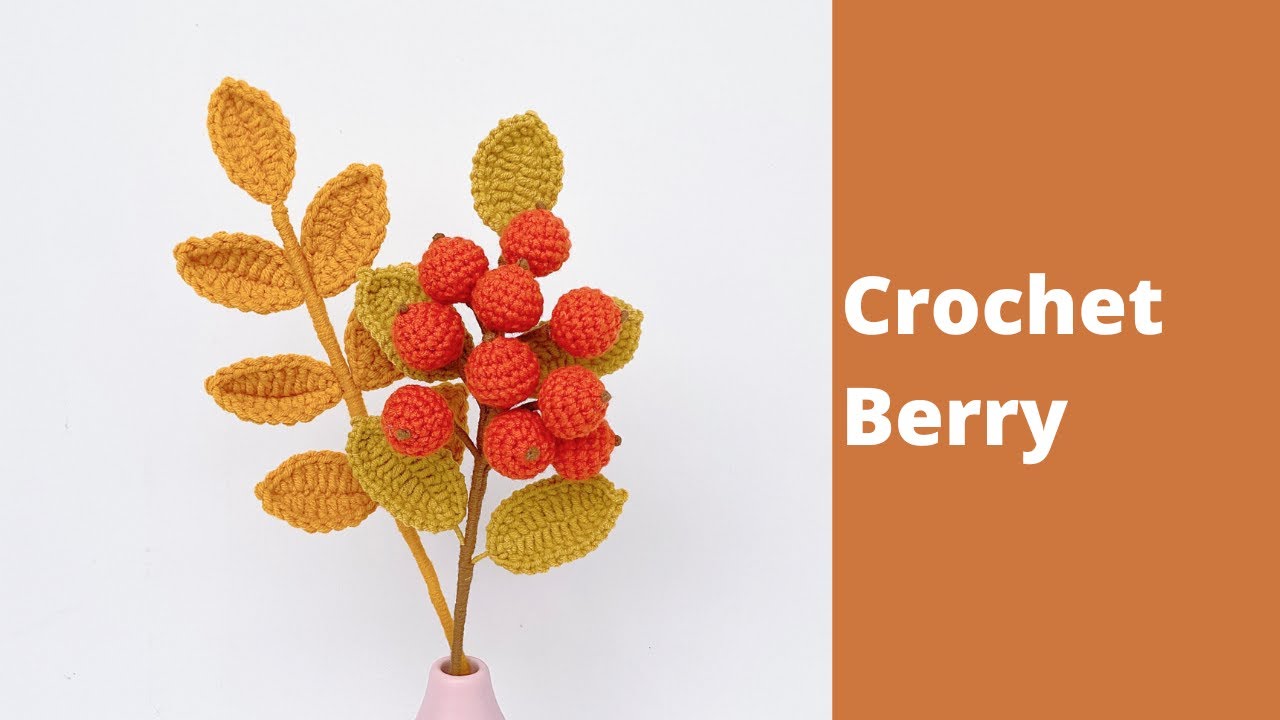 How to Crochet Berry | Easy Flower Crochet Tutorial