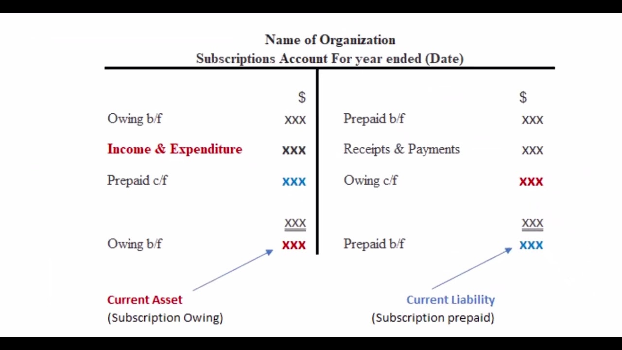 Receipts and Payments accounts, and Income and Expenditure accounts