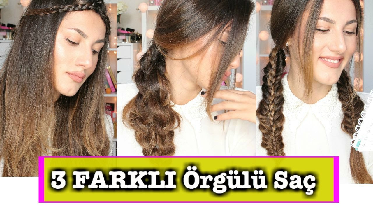 Okul Için 3 Farkli Örgülü Sac OKULA DÖNÜS | Back to School