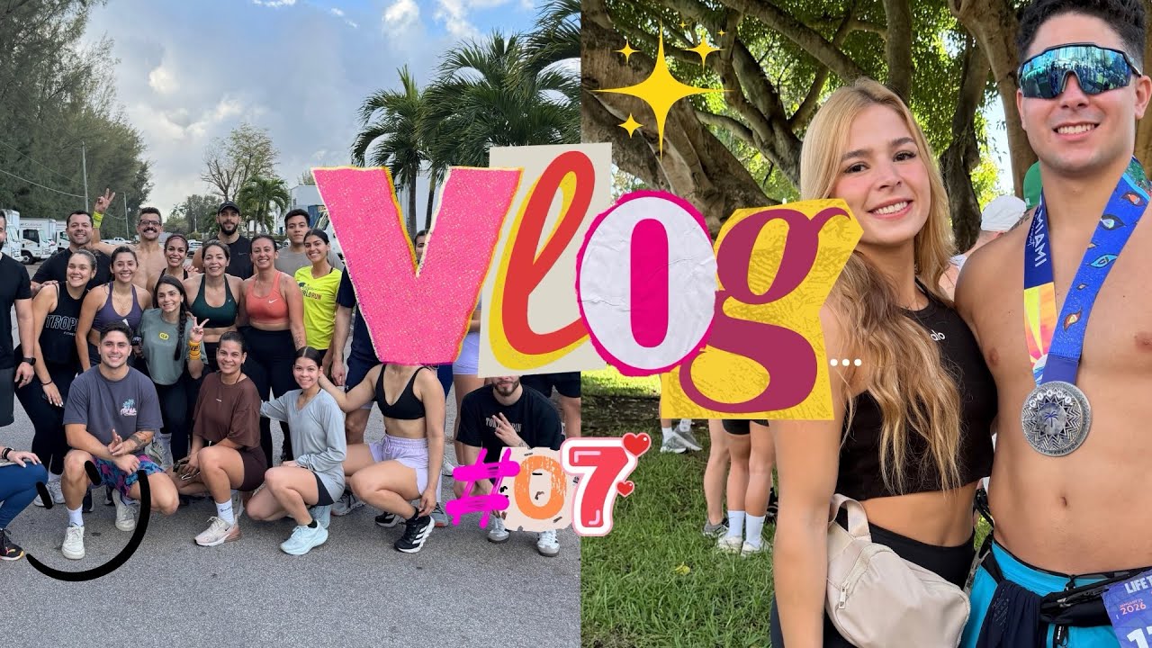 VLOG # 07 / volvimos a los vlogs después de meses 😍 , primera semana de prep , Miami marathon & more