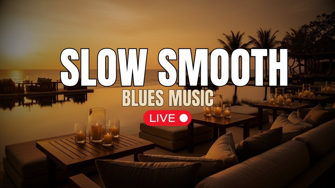 Slow Smooth Blues Instrumental | Relaxing Guitar & Saxophone Melodies (Live)