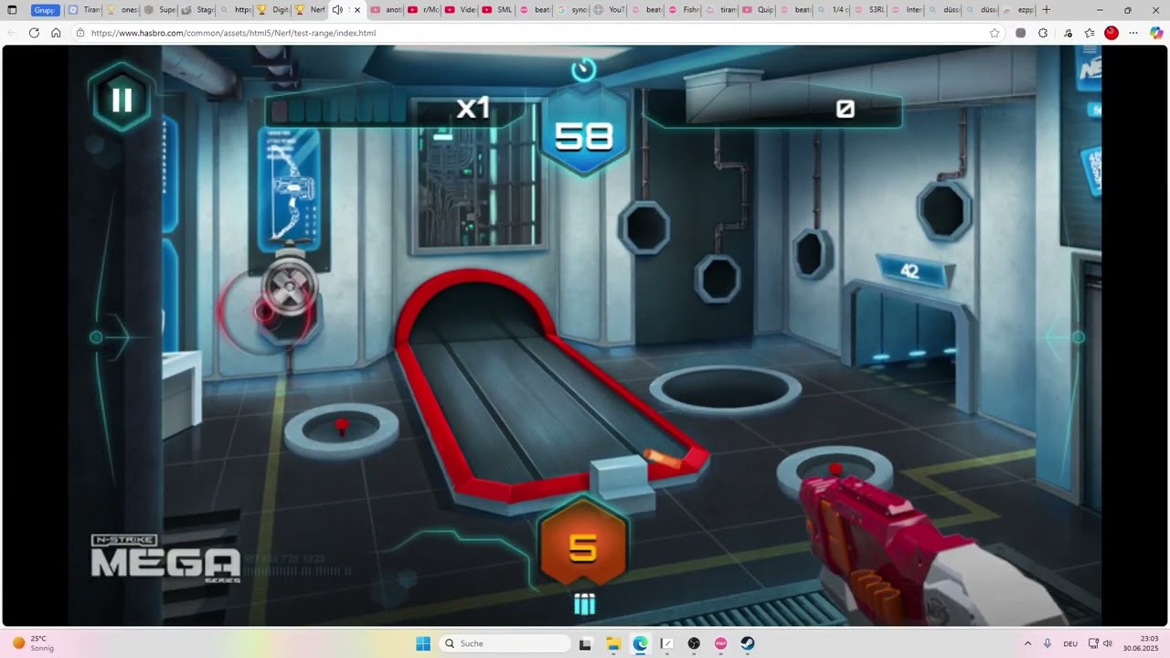 nerf test range thing