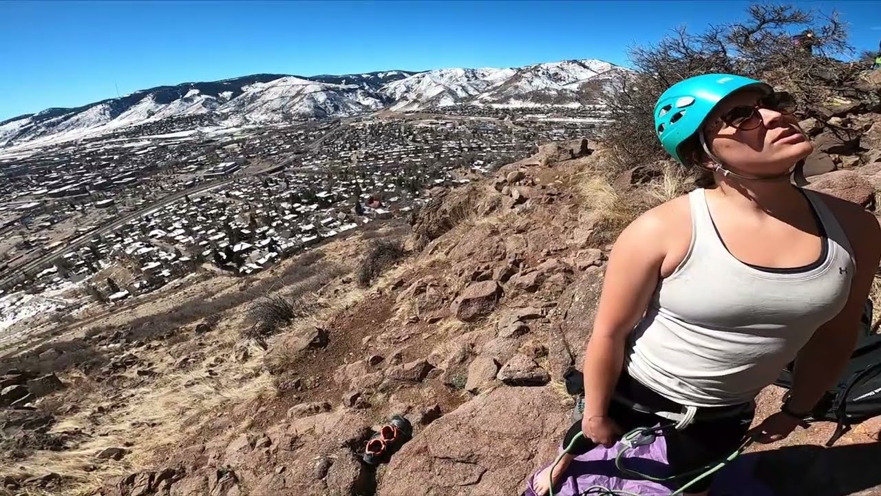 Mandela aka Leaning Pillar 5.7 - North Table Mountain, Golden, CO