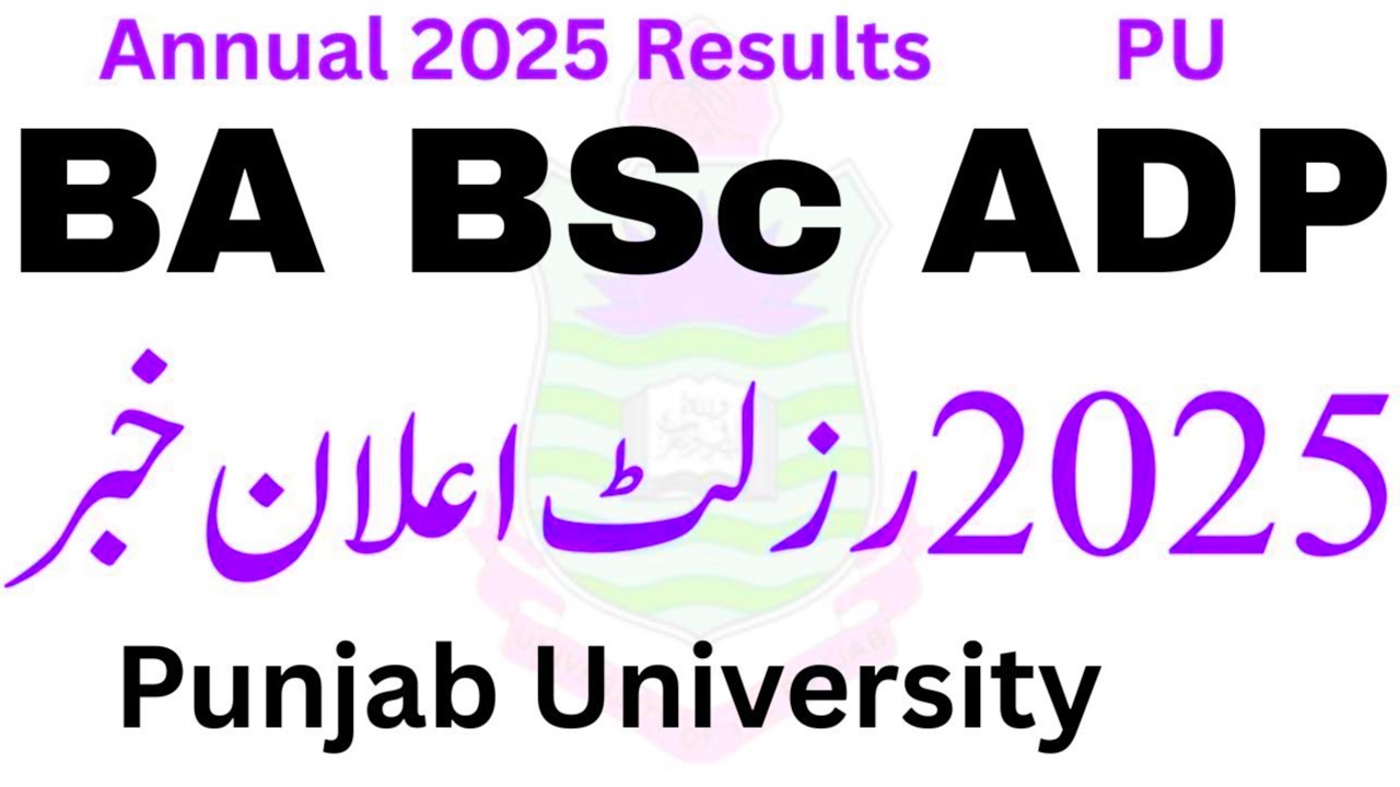 PU BA BSc ADP Annual 2025 Results | ADA ADS Result 2025 PU | BA BSc Result 2025 | ADP Result PU 2025