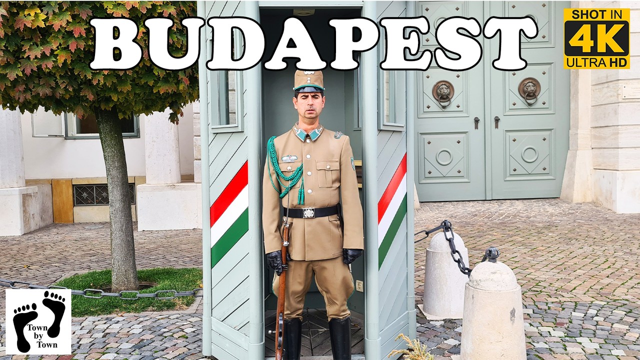 💥 Budapest 🇭🇺 Standseilbahn zur Burg, Soldaten, Mathiaskirche, City Walking Tour, 4k