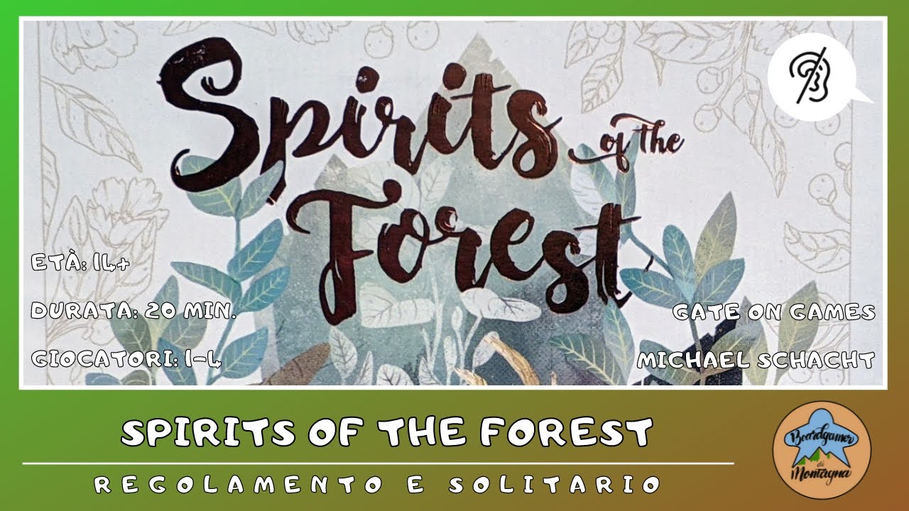 Spirits of the Forest - regolamento e partita in solitario (gameplay) [SUB ITA]