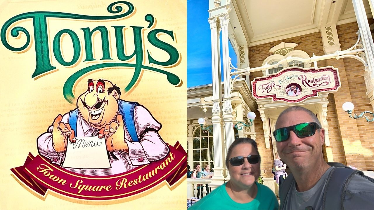 Eating at Tony's Town Square in Magic Kingdom in 2025!