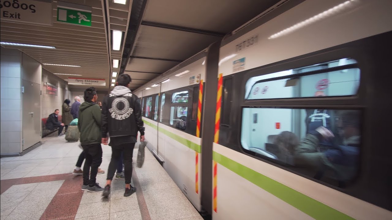 Greece, Athens, metro ride from Larissa Station to Omonia