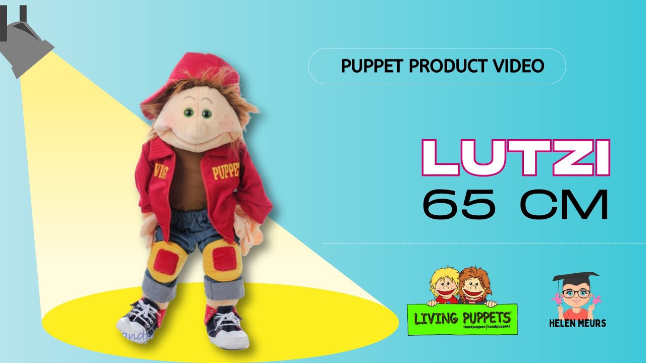 Lutzi, the 65 cm skater puppet from Living Puppets, every child wanted to identify with