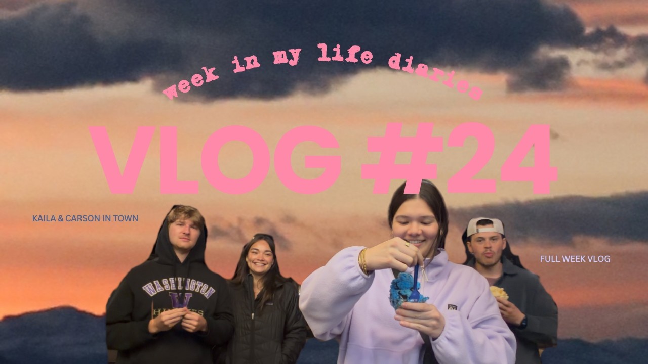 VLOG #24 week in my life diaries kaila & carson in town, pickleball, topgolf, desserts, raquetball