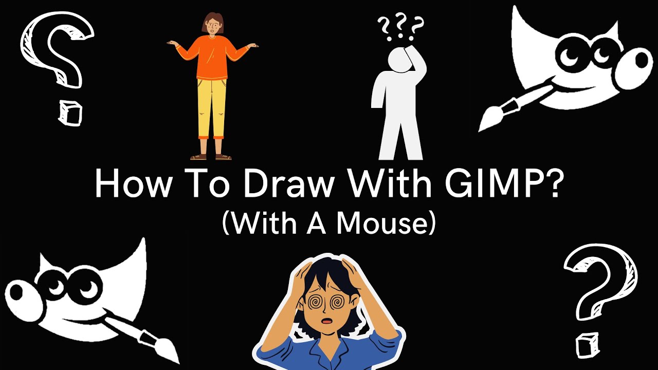 Make Digital Art With A Mouse! (GIMP Tutorial)