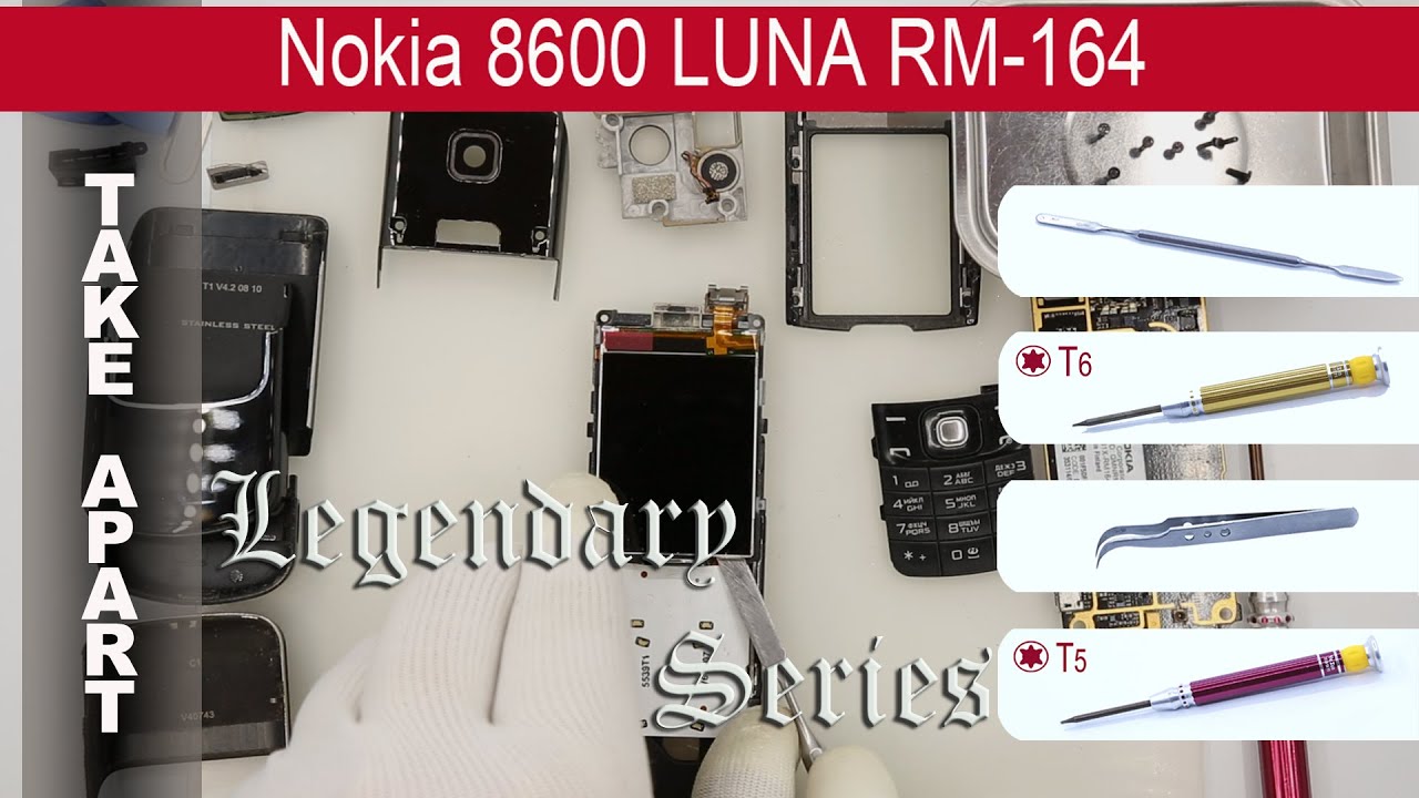 𝕃𝕊  Как разобрать 📱 Nokia 8600 Луна RM 164 Разборка и ремонт