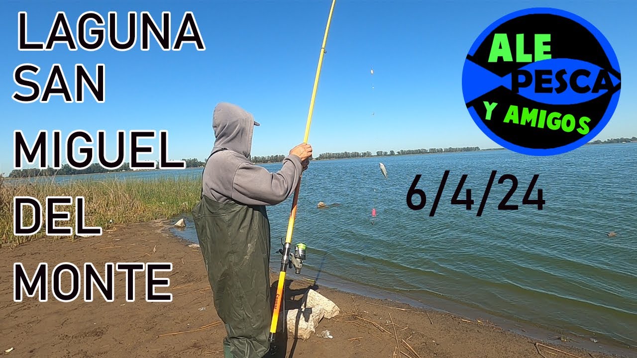 Pesca en la laguna de San Miguel del Monte, Abril 2024.