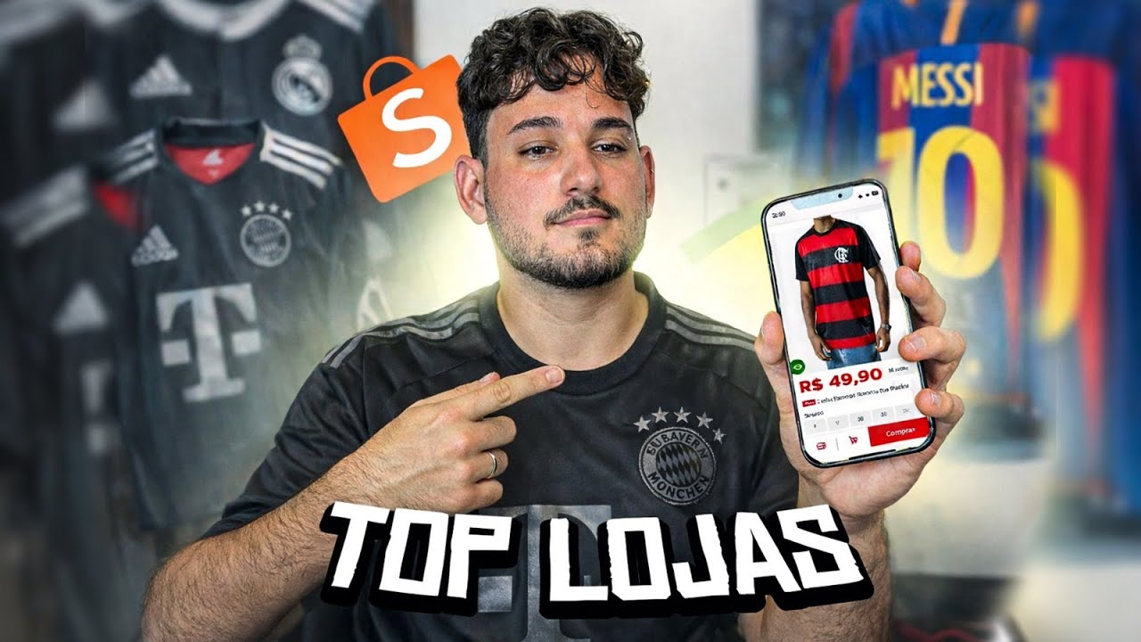 COMO COMPRAR CAMISA  DE  TIME BARATA NA SHOPEE!!