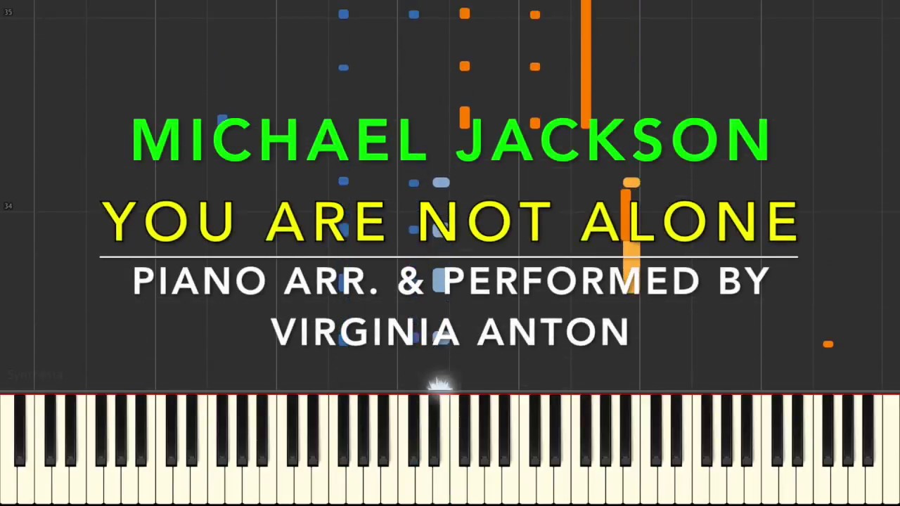 You are not alone  Michael Jackson Piano Tutorial Instrumental Cover