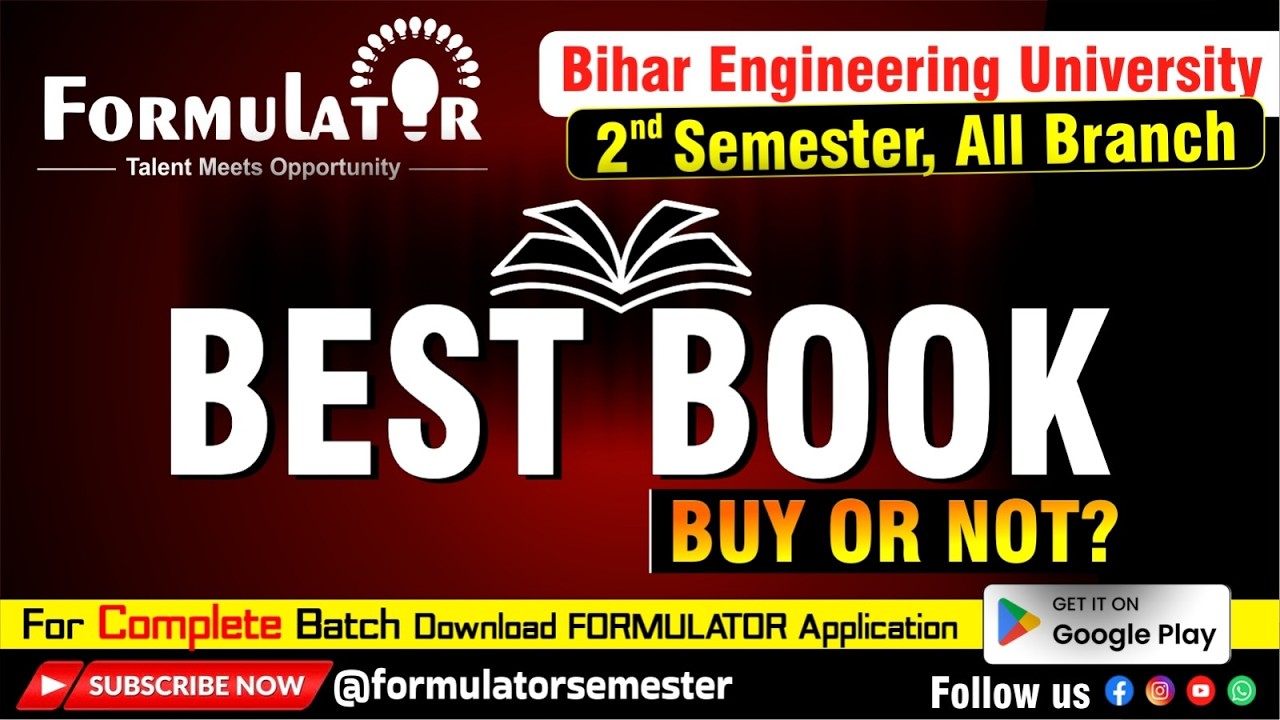 Best Book for BEU 2nd Semester (All Branch) 🔥 Buy or Not?