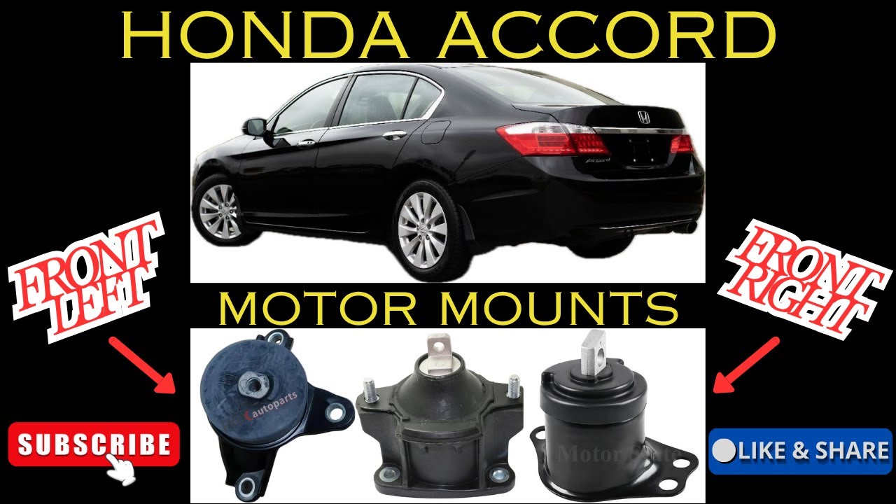 Замена левой, средней и правой опор двигателя/трансмиссии Honda Accord 2.4L 2013-2017 гг.