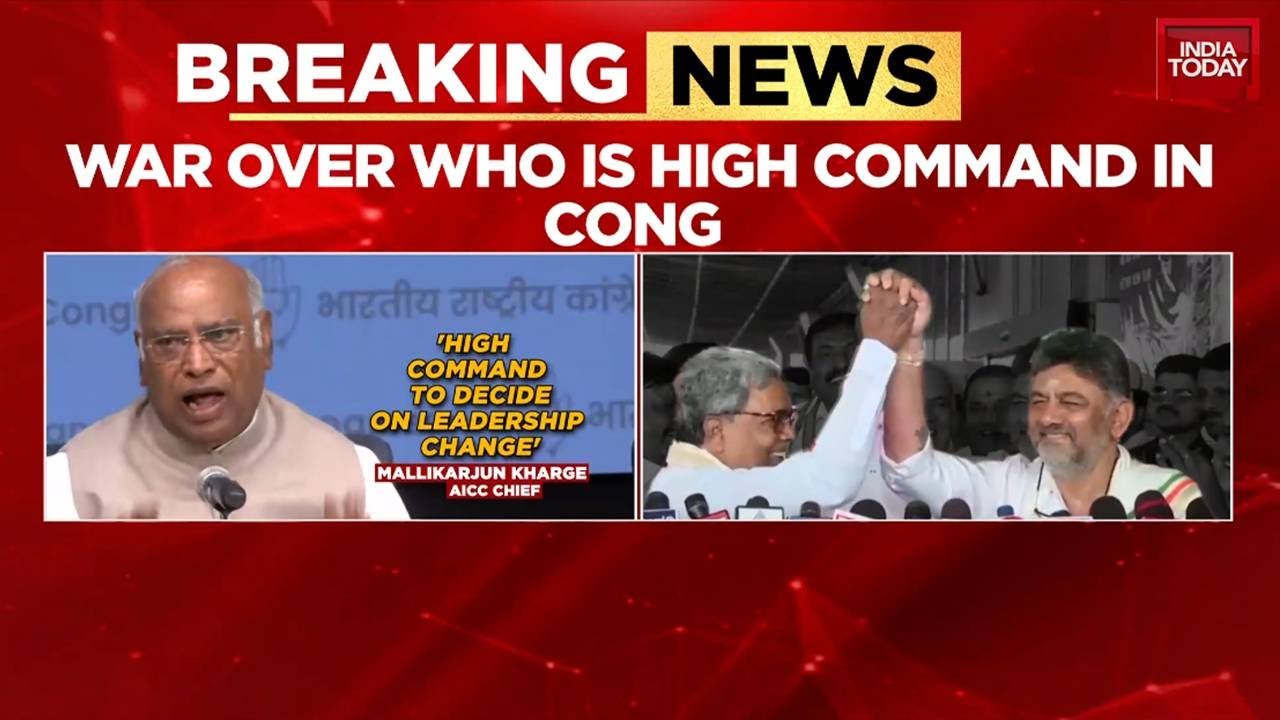 Congress Leadership Debate: Kharge Says High Command Will Decide Karnataka Future, BJP Questions