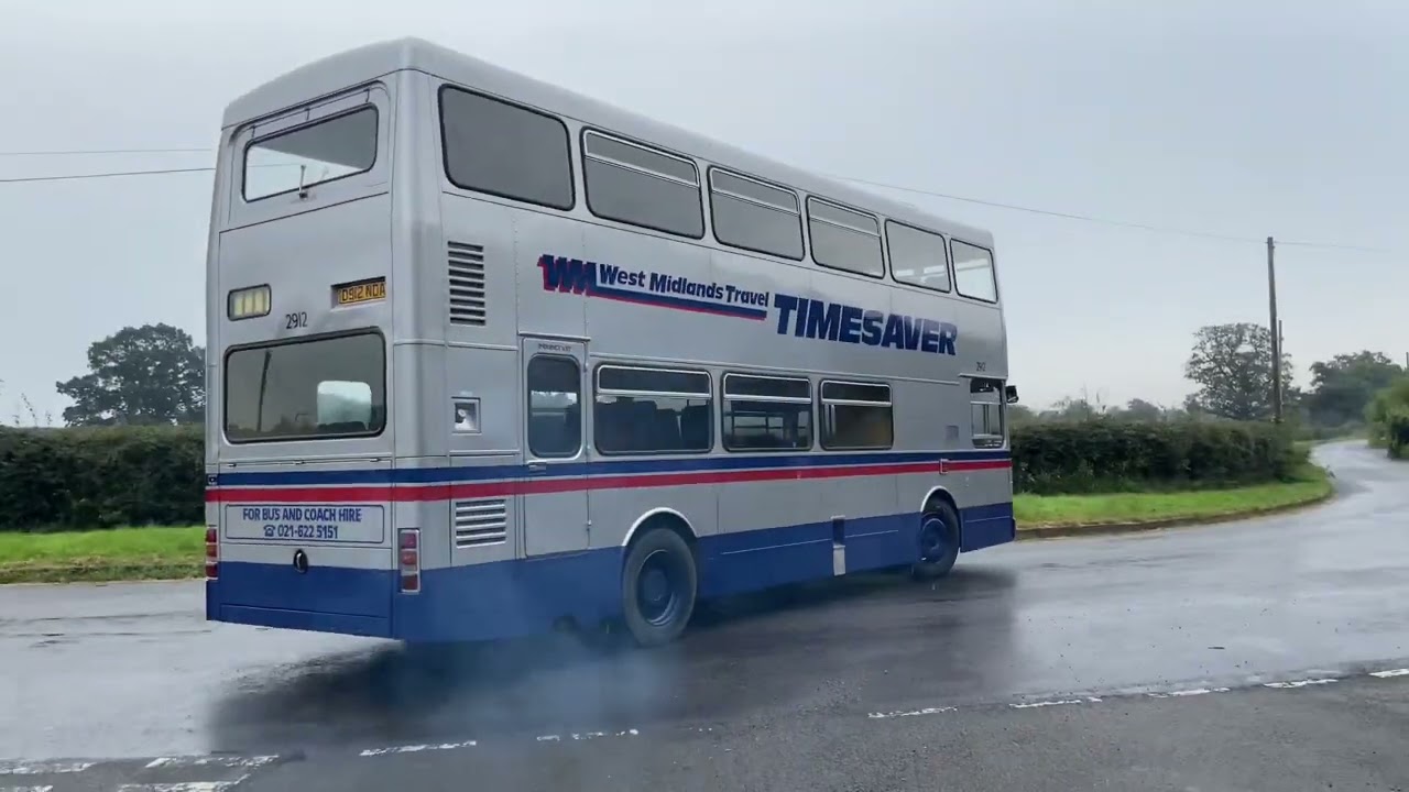 4 Lovely preserved MCW Metrobus leaving Wythall Transport Museum 10/9/23