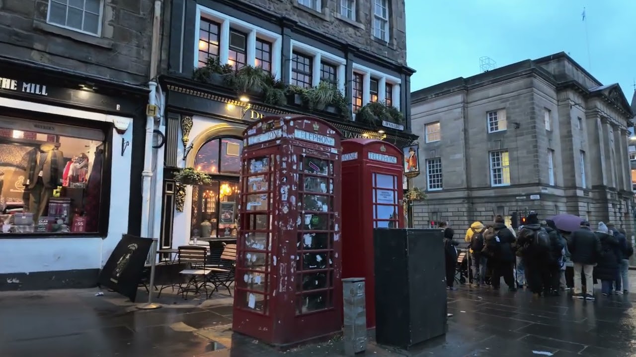 Take a walk with me down the Royal Mile on a dark and dreary February day.