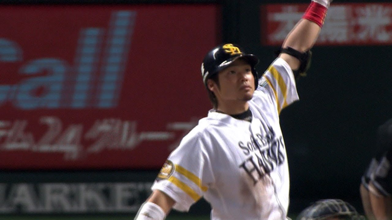 特大勝ち越し弾！吉村2号ソロHRを小久保ポーズで決めた！ 2013.05.03 H-L