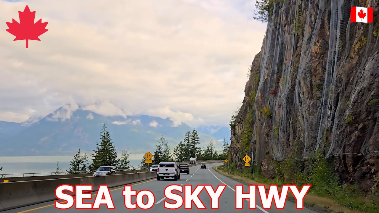 Drive: Vancouver to Whistler BC Canada - Scenic Sea to Sky Hwy in Fall 2025