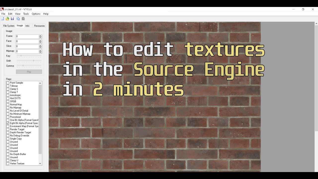 How to Edit Textures in the Source Engine In 2 Minutes.