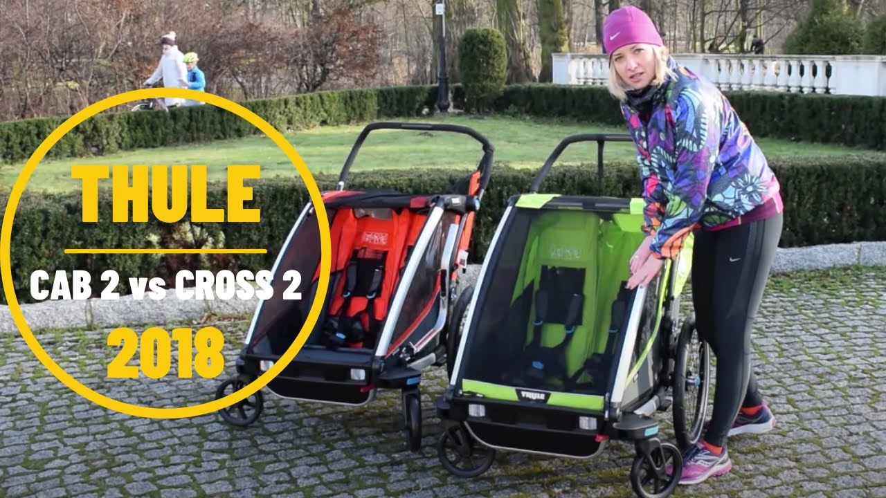 Porównanie przyczepek rowerowych THULE Chariot Cab 2 vs THULE Chariot Cross 2