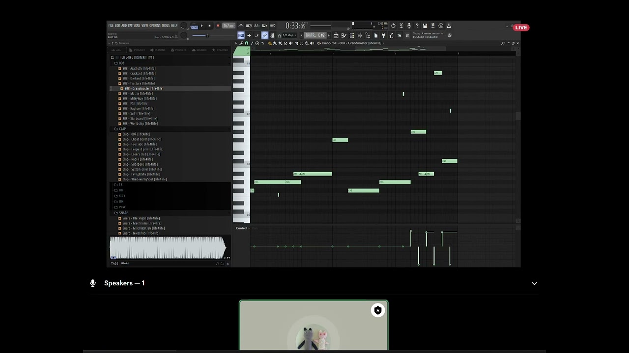 Waera makes a beat on his Discord Stream