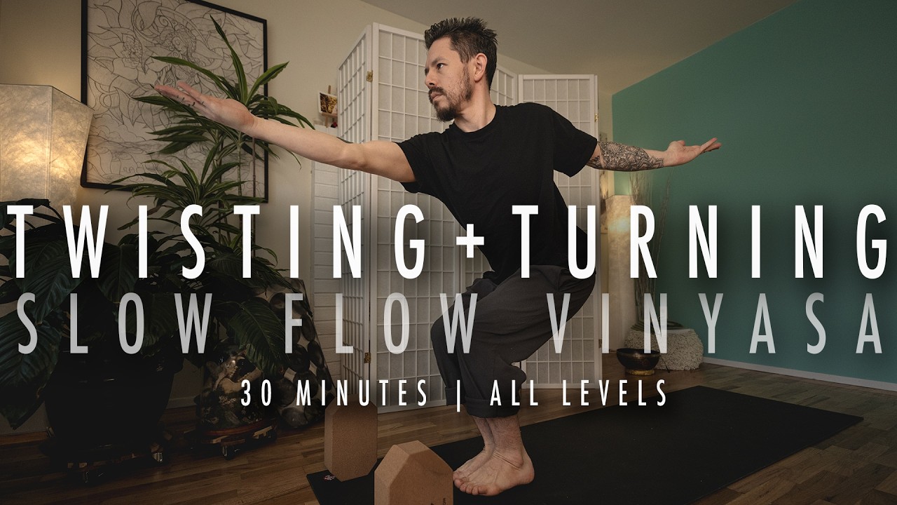 TWISTING & TURNING SLOW FLOW | Spine Rotation · Detox & Mobility | 30 Min | All Levels