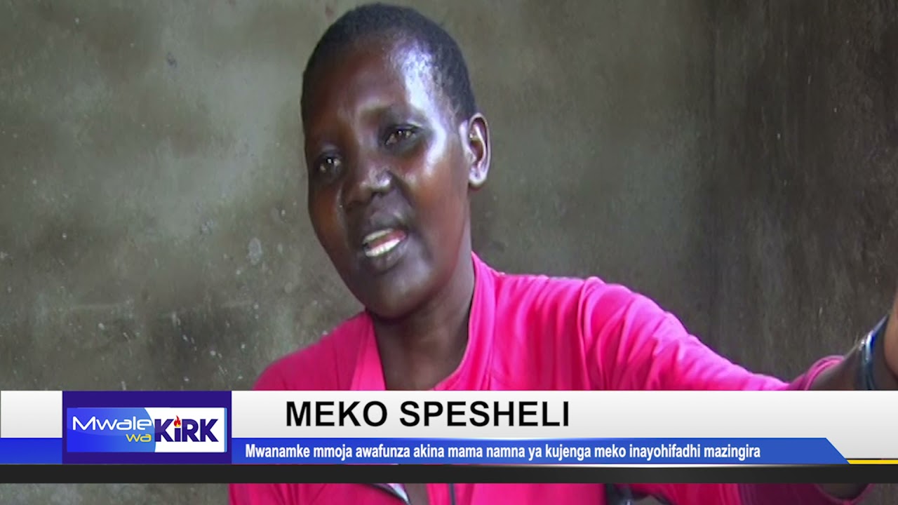 ENVIRONMENT CONSERVATION AS WOMAN CONSTRUCTS ENERGY SAVING JIKOS