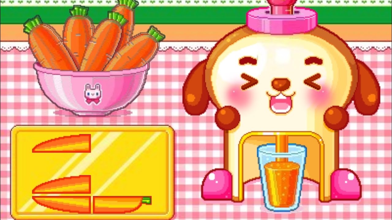 Making Carrot Juice 당근주스 만들기 게임