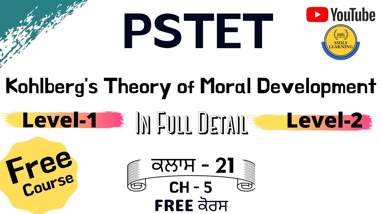Kohlberg Theory of Moral Development by Tejinder Kaur | Heinz Dilemma | PSTET 2021