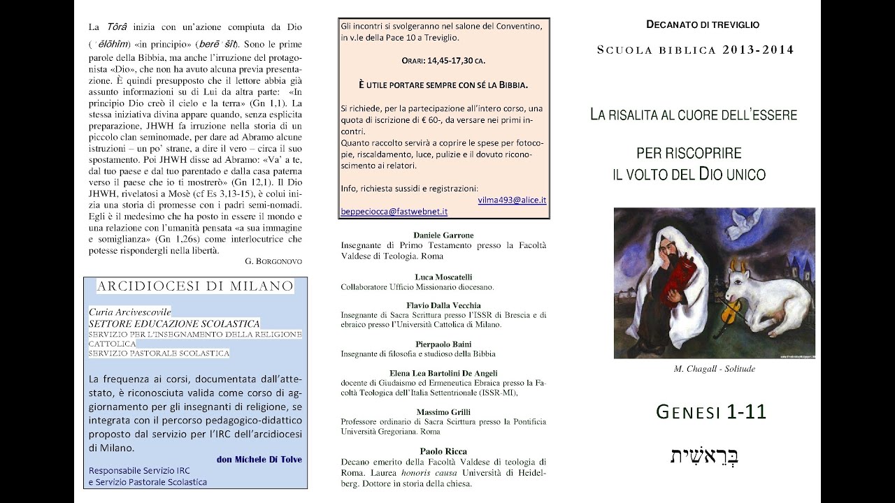 Massimo Grilli Il volto del Dio biblico