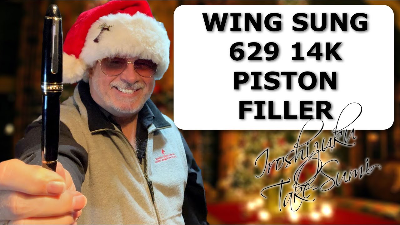 Распаковка и обзор перьевой ручки Wing Sung 629 14k Piston Filler 2021