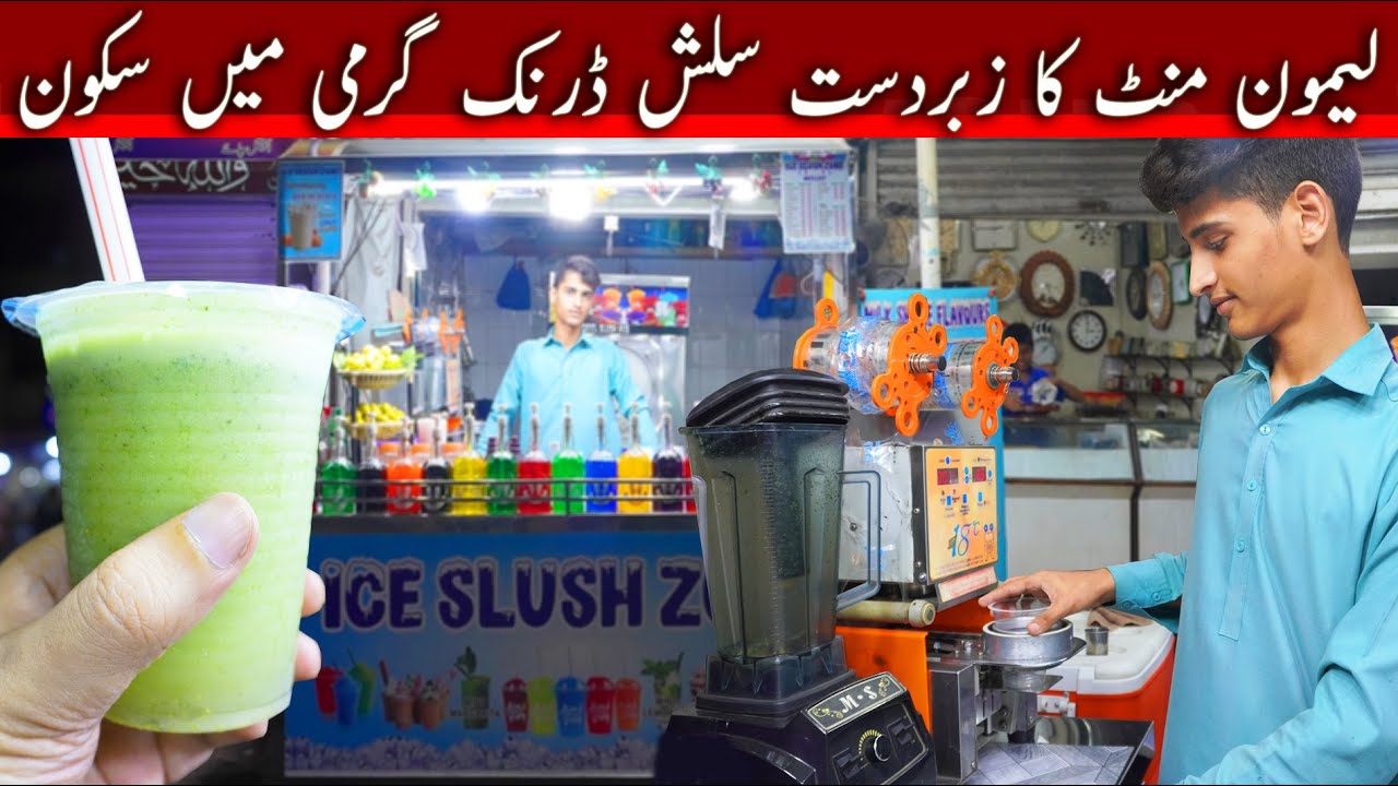 Mint Lemonade Summer Drink Making | Ice Slush Zone | Taste By Kamal
