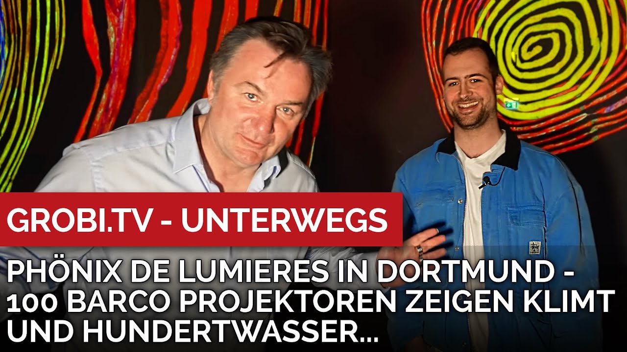 Phönix de Lumieres in Dortmund - 100 Barco Projektoren zeigen Kunst auf über 5.600 qm Fläche