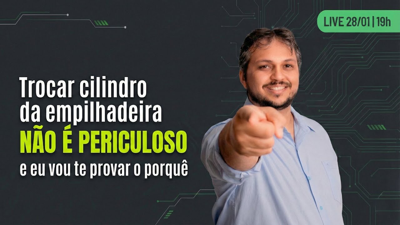 Trocar cilindro da empilhadeira NÃO É PERICULOSO e eu vou te provar o porquê 📱