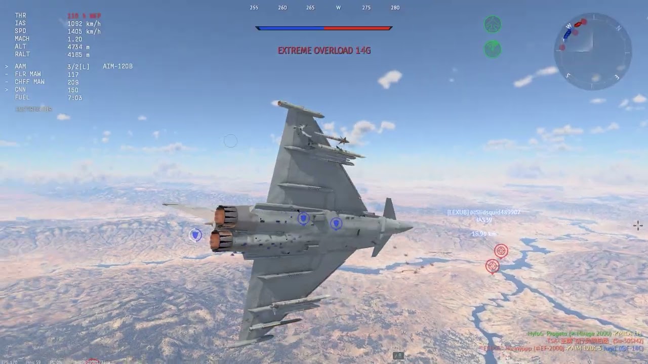 no skill, just AAMs