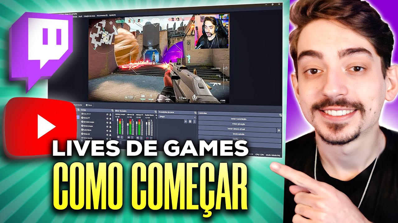 Como COMEÇAR a fazer LIVES DE GAMES: TUTORIAL PRÁTICO E FÁCIL (Guia iniciante)