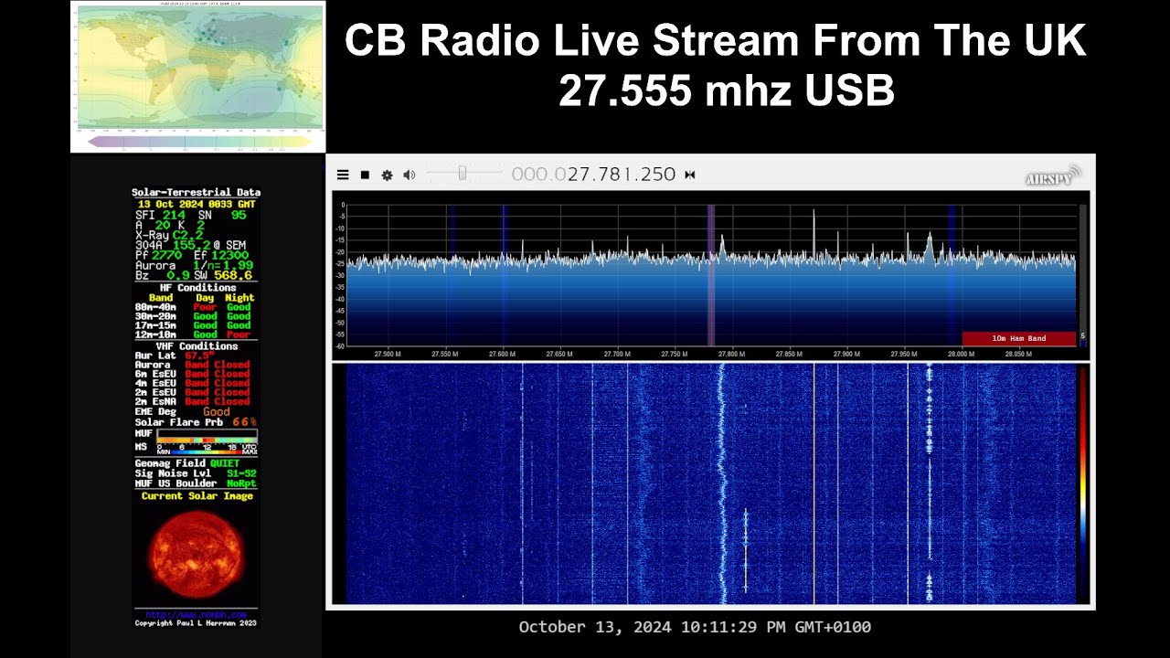 CB Radio Live Stream 27.555mhz usb From The UK