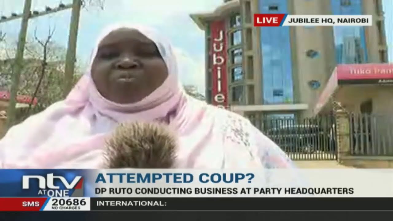 DP Ruto back at Jubilee offices, Murathe says it's an attempted coup