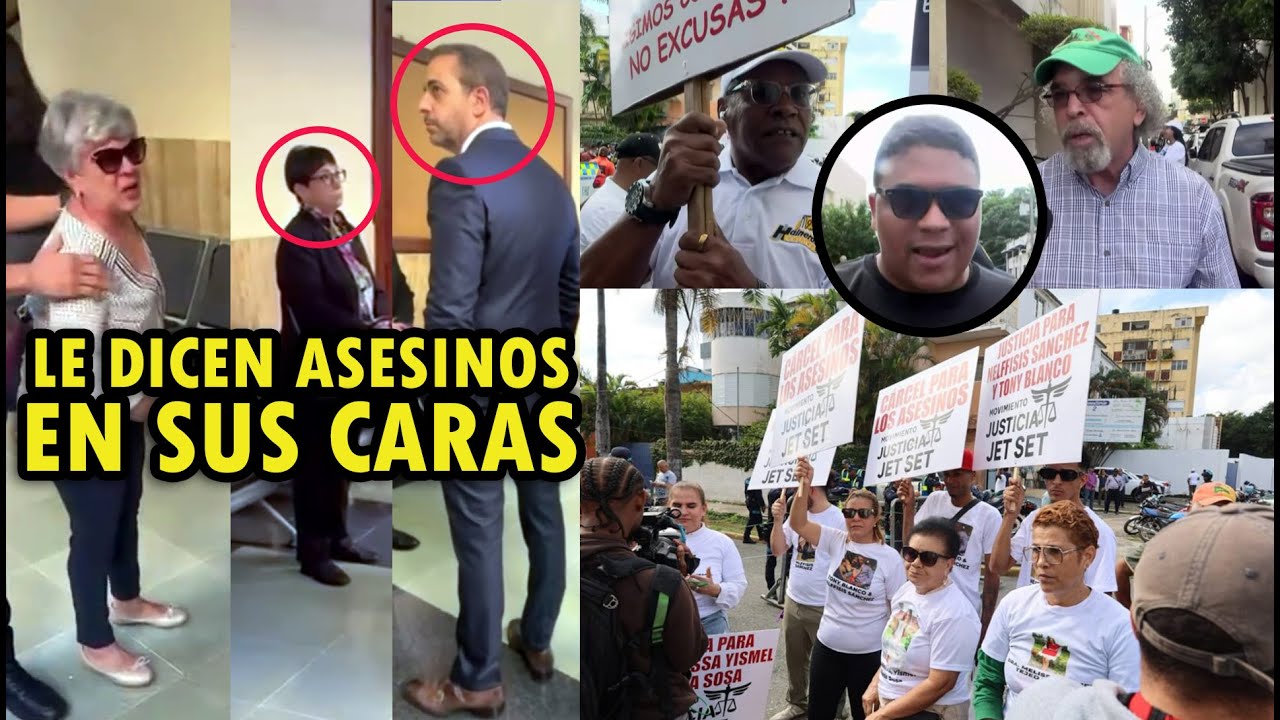 Lo que est&aacute; sucediendo con el caso Jet Set le vociferan asesinos en sus caras a los Espaillat!!!